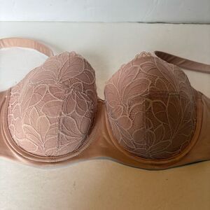 Joyspun Elegant Lace Women's Bra in Blush Pink Underwire, padded Size 38DD